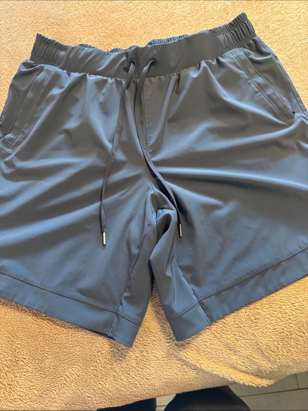 CALIA by Carrie Underwood Slate Blue Athletic Drawstring Shorts